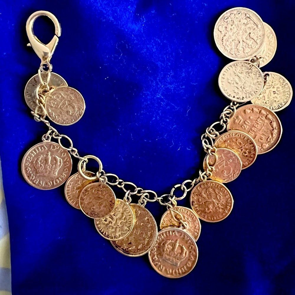 Coin bracelet made with high quality.